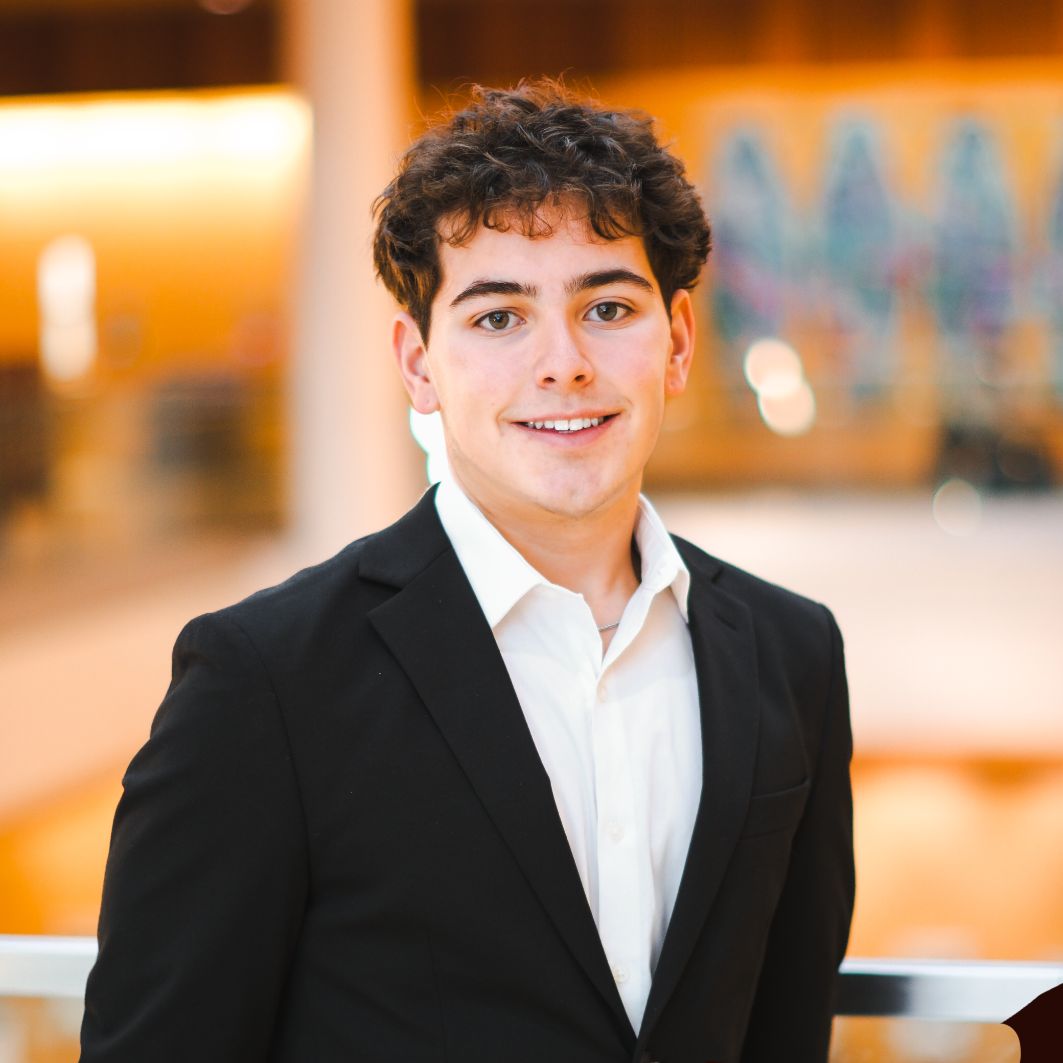 Teenage boy in suit